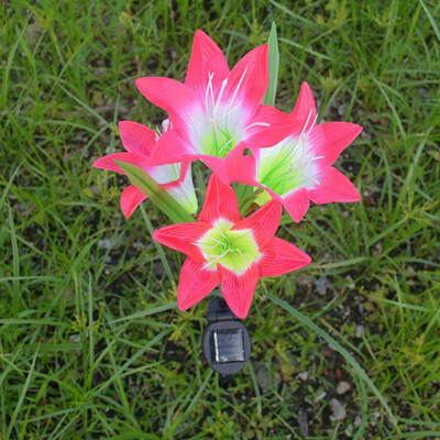 

MaxSale Solar LED Lily Flower Light White Color Energy Saving LED Lamp