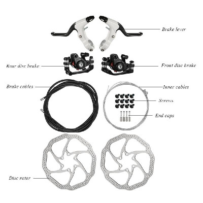 

Bicycle Disc Brake Rotor MTB Bike Disc Left Right Brake Kit Hand Brake Lever Shifter Derailleur Cable Shift Inner Wire Set Brake D