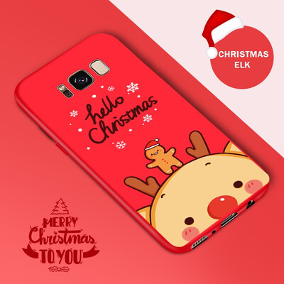 

ASINA Christmas Phone Case For Samsung S8 S9 A5 2017 A8 2018 Soft Silicone Cover For Galaxy Note9 J7 2017 Case Santa Claus Funda
