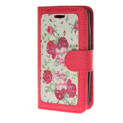 

MOONCASE текстурированные шаблон кожа держатель флип кошелек карта с Kickstand задняя крышка чехол для LG L Fino D290 / D295