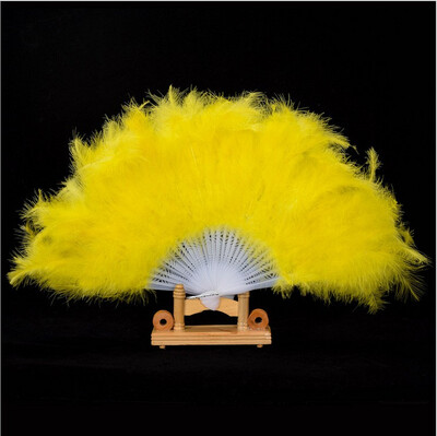 

Ball feather crafts feather fan fluffy fan performance fan color feather fan variety of colors