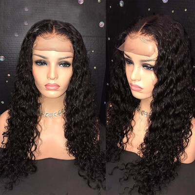 

9A Curly Lace Front Human Hair Wigs Deep Curly Brazilian Virgin Hair Wigs with Baby Hair 130 Density Curly Lace Wigs for Women
