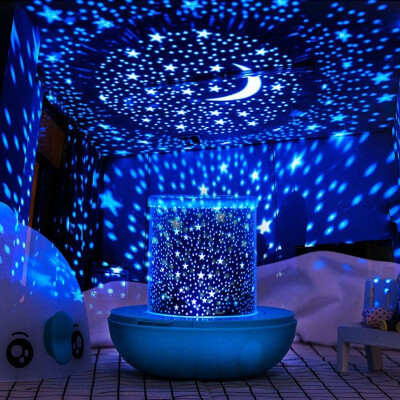 

Starry sky projection lamp small night lamp wireless remote control charging stepless dimmer headlamp