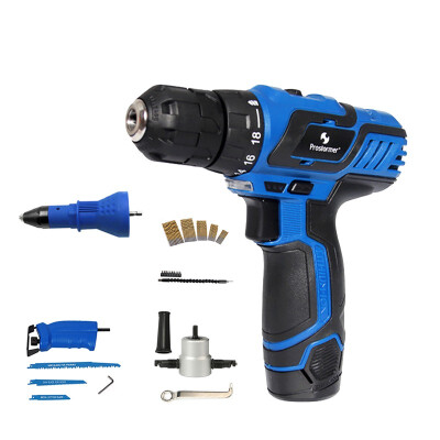 

Prostormer 12V Cordless Drill 25NM Electric Screwdriver 1h Fast charging Rechargeable Household Mini Power Tools Drill bit Set