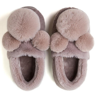 

Love home home warm cotton slippers parent-child models cartoon floor cotton shoes children bean color 22 yards LJ6017