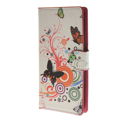 

MOONCASE Butterfly style Leather Wallet Flip Card Slot Stand Pouch Case Cover for LG G4 MINI A02