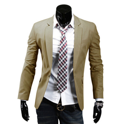 

Zogaa New Men's Suit Multicolor Casual