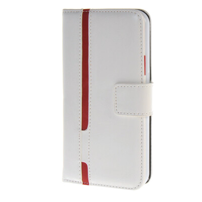 

MOONCASE Senior Leather Flip Wallet Card Slot Bracket Back чехол для Cover Samsung Galaxy S6 белый