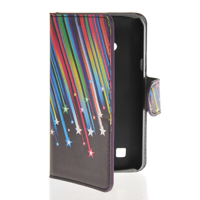 

MOONCASE Meteor style Leather Side Flip Wallet Card Slot Stand Pouch Case Cover for LG L50