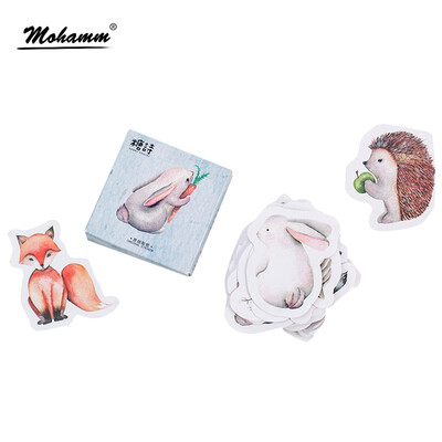 

45pcslot Forest Animals Decoration Adhesive Stickers Diy Cartoon Stickers Diary Sticker Scrapbook Stationery Stickers
