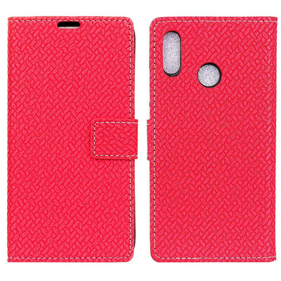 

MOONCASE Millet Red Rice Y2 Red Rice S2 Woven Leather Case - Red
