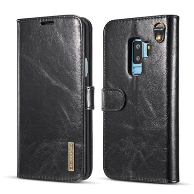

DGMING Flip book case For Samsung S9 PLUS note8 Funda Luxury Geniune Leather Wallet phone For samsung galaxy S9 s8plus S7edge