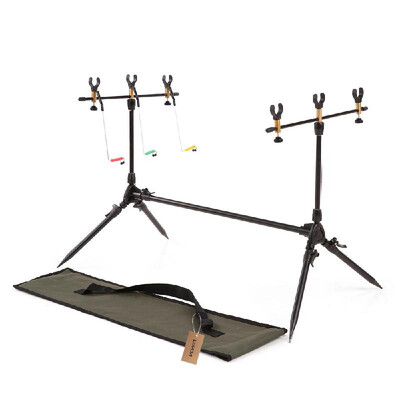 

Lixada 3 Sections Multifunctional Portable Telescopic Fishing Rod Stand Rest Sea Fishing Tripod Rod Holder Sea Beach Coarse Shore