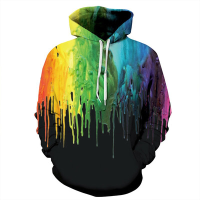 

QYDM0131Mens Hoodie 3D Printed Women Pullover Sweater