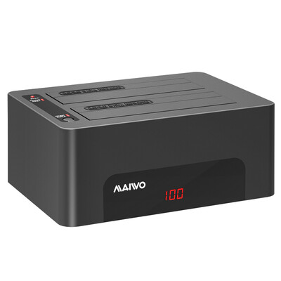 

Maiwo KAIWO K3082A hard drive base digital display clone progress 25 35 inch serial mechanical solid dual-disk hard drive duplicator hard drive box