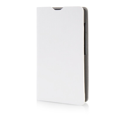 

MOONCASE Leather Side Flip Wallet Card Slot Pouch Stand Shell Back ЧЕХОЛ ДЛЯ Microsoft Lumia 435 White