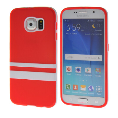 

MOONCASE Jelly color Soft Flexible Silicone Gel TPU Skin Shell Back Case Cover for Samsung Galaxy S6 Red