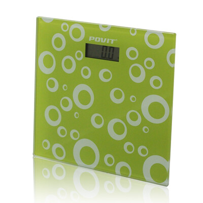 

Pew special POVIT electronic scales glass square body scale precision home round body body weight scale P-3240