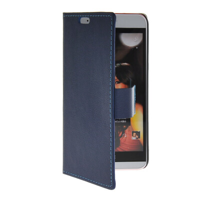 

MOONCASE Slim Leather Side Flip Wallet Card Slot Pouch with Kickstand Shell Back чехол для HTC Desire Eye Blue