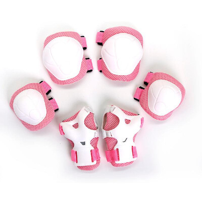 

Romacci Lixada 6PCS Brace Kids Youth Cycling Roller Skating Skateboard Elbow Knee Hands Wrist Safety Protection Guard Pads Set