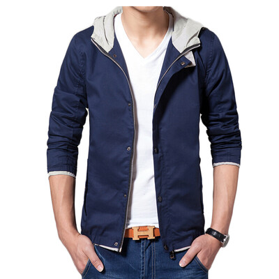 

Zogaa Autumn And Winter New Korean Men's Jacket Casual Pure Color Thin