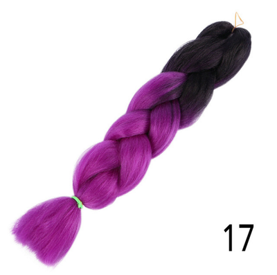

Jumbo Ombre Braids Braiding Hair Extension 24inch 100gPack Purple Pink Blonde Wigs For Women Synthetic Crochet Hair Extensions