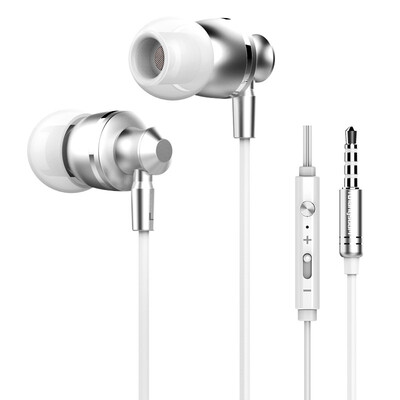 

Langsdom M300 Metal Phone Earphone for iphone xiaomi huawei 35mm in-ear Hifi Earbuds with Mic Headset for Airpods Earpods Brand