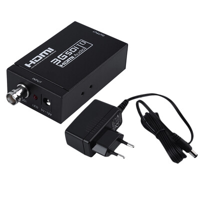 

SD-SDI HD-SDI 3G-SDI в HDMI Video Audio Converter адаптер 1080P DC 5V-12V ЕС Plug
