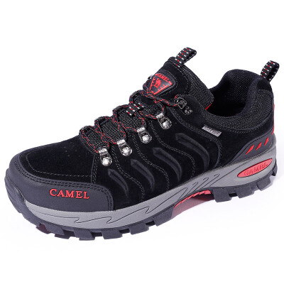 

Camel outdoor CAMEL outdoor hiking shoes couple non-slip shock absorber shoes wear low walking shoes A832303155 black wine red 40