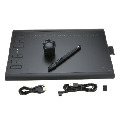 

Huion Graphic Drawing Tablet Micro USB New 1060PLUS with Built-in 8G Memory Card 12 Express Keys Digital Painting Rechargeable Pen