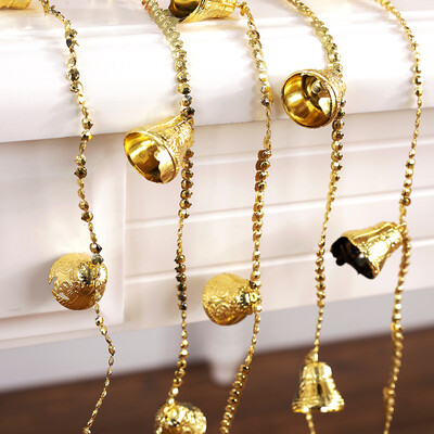 

Many memories of Christmas decorations Christmas tree set ornaments children Christmas gift decorations Christmas scene layout dress up 25 meters gold bell string