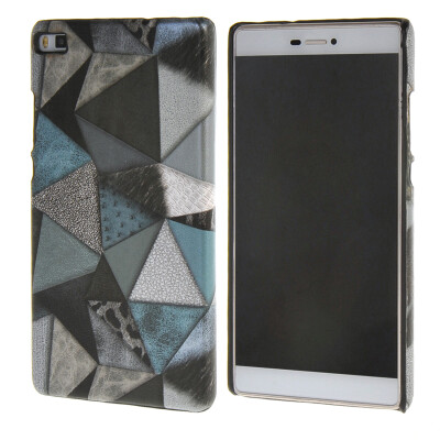 

MOONCASE Personality style Hard Rubber Shell Back Case Cover for Huawei Ascend P8 Grey