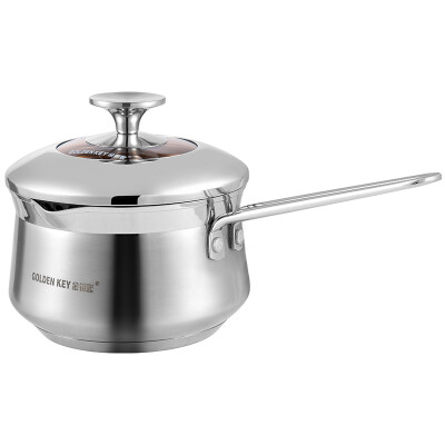 

【Jingdong Supermarket】 Golden Key (GOLDEN KEY) Milk pot 16cm stainless steel royal royal kitchen at the end of fashion instant noodles boiled milk pot