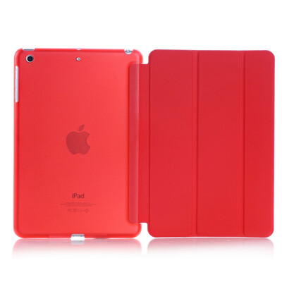 

Red Ultra Slim Smart Cover PU Leather Case Stand For Apple iPad air Gray