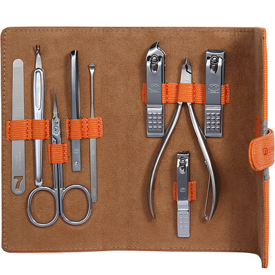 

777 Nail Knife Set Nail Clamp Clamp Set 9pcs NTS-1023 Orange Import