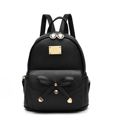 

SMOOZA Ladies backpack shoulder bag Korean version of the influx of women bag school PU leather backpack
