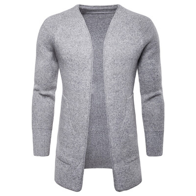 

AOWOF Cardigan Sweater European&American Knitwear Sweater without buckle long cloak YM013