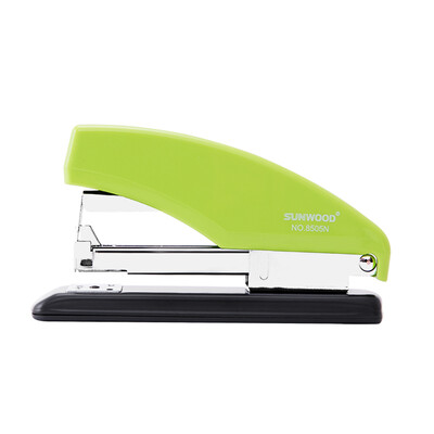 

Sanmu SUNWOOD medium-sized labor-saving stapler stapler 20 pages for 12 staples can be loaded with 50 nails green 8505N