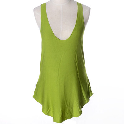 

Womens Sexy V-neck Modal Black Vest Top Low cut Sleeveless blouses