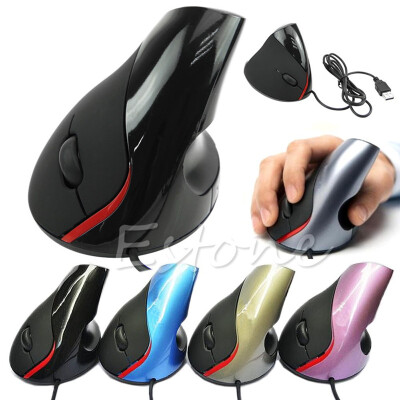 

Ergonomic Design USB Vertical Optical Mouse Wrist Healing For Computer PC Laptop