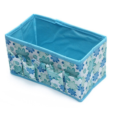 

UpperX Fashion Folding Multifunction Make Up Cosmetic Storage Box Container Bag - Blue