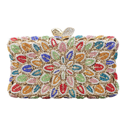 

Fawziya Flower Purses For Girl Crystal Clutch Bag Evening