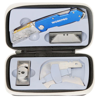 

WANPRO WORKPRO W000012N 28PC multi-purpose knife set folding knife carving knife utility knife