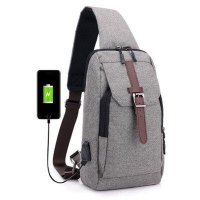 

ZHANAO Mens Chest Bag Cool Messenger Bag Canvas Bag Outdoor Travel Sports Shoulder Bag