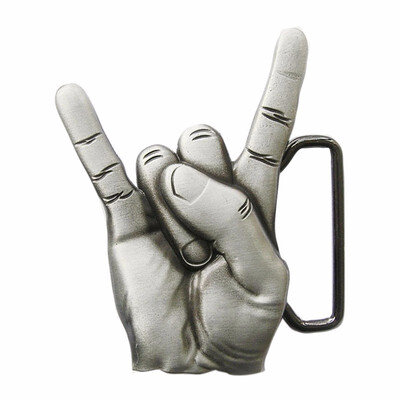

New Vintage Sculpting Finger V Hand Belt Buckle Gurtelschnalle Boucle de ceinture