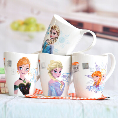 

Disney Disney ceramic cups mugs coffee cups colorful Shenzhou Cup ice and snow