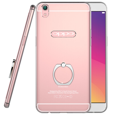 

Классная музыка переднего Oppo r9plus творческих металлического кольца пряжка телефон оболочка защитного рукав кронштейн оболочка падение сопротивления, пригодное для OPPO R9 PLUS розового золота