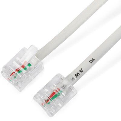 

Ferguson cabos F08304 telephone line finished 2-core two-core indoor tower extension cable extension line telephone cable two core 15 meters