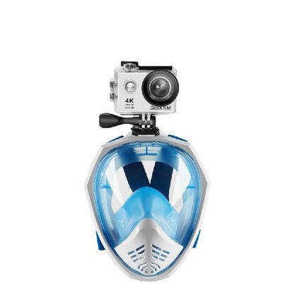 

Underwater Scuba Anti Fog Fully Dry Diving Mask Swimming Full Face Mask Diving Scuba Diving for GoPro with Earplugs Safety Snorke