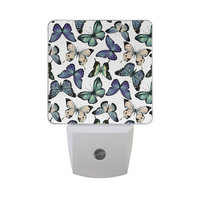 

ALAZA LED Night Light With Smart Dusk To Dawn SensorButterfly Plug In Night Light